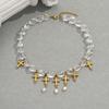 Luxury Imitation Pearl Clavicle Chain Rhinestone Multi-layer Beaded Necklaces  Party