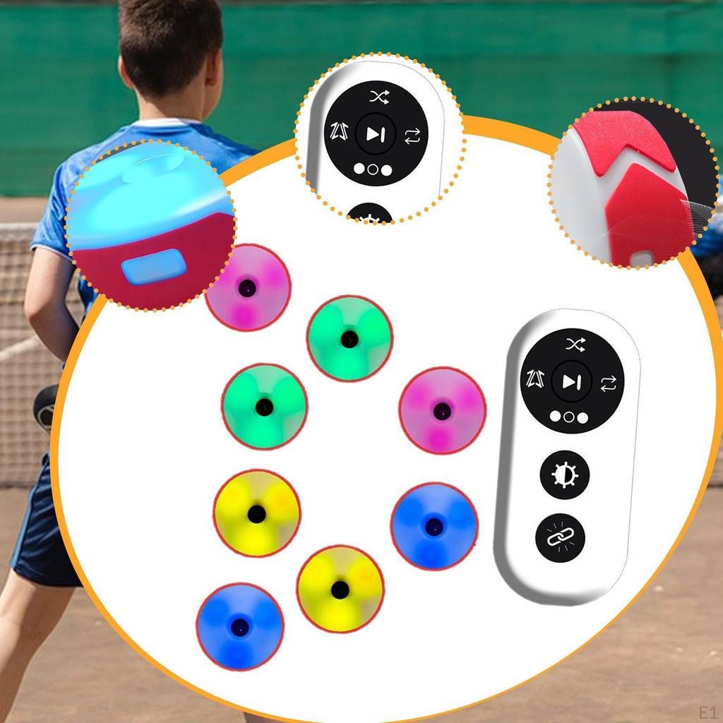 8x Тренировочные огни для реакции Оборудование для скорости реакции Многоцелевая координационная светодиодная лампа Спорт