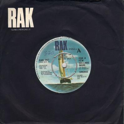 7-дюймовая пластинка SMOKIE - За несколько долларов больше RAK267PROMO RAK 1978 Великобритания Поп Б/У