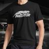 PREDATOR CUES СЕРАЯ ЛОГОТИП Активная футболка Смешной размер Мода Американская футболка
