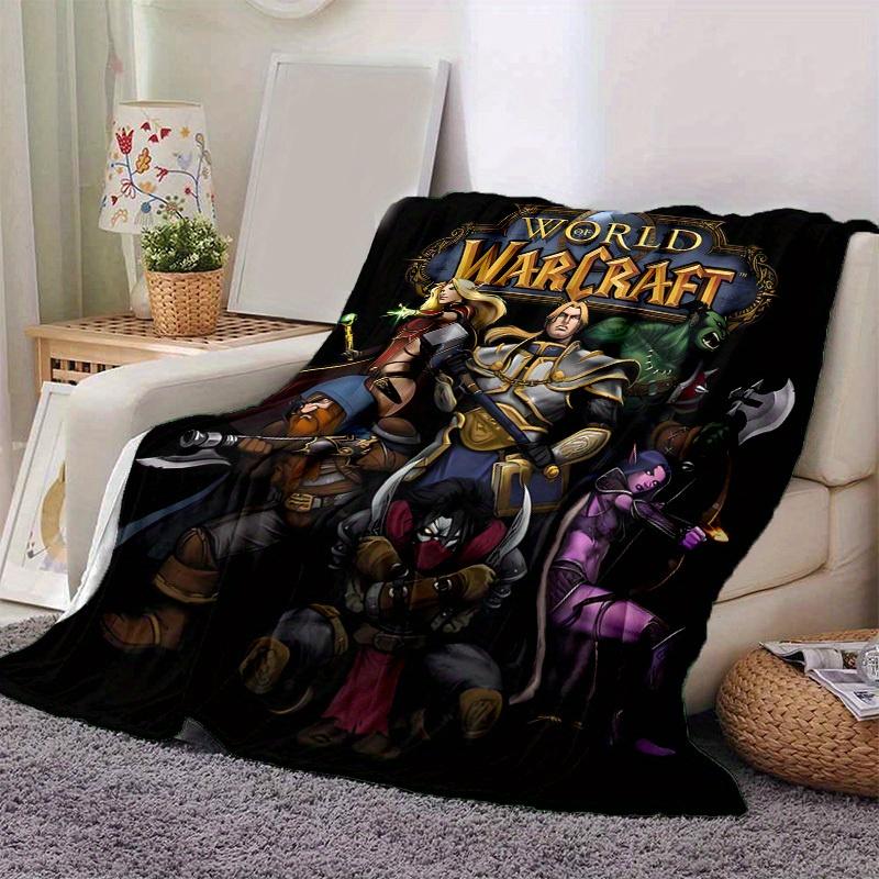 1pc World of Warcraft: A Magical Home Decor Gift, Cozy Flannel Blanket for Bedroom, Living Room, Travel, Camping, Car, Beach, Office Naps, Perfect as