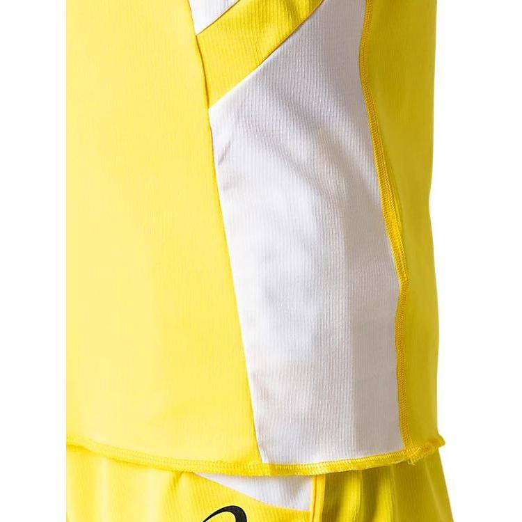 Asics Logo Print Loose Round Neck Sleeveless Running Vest Men Vests Yellow 2091A124-750