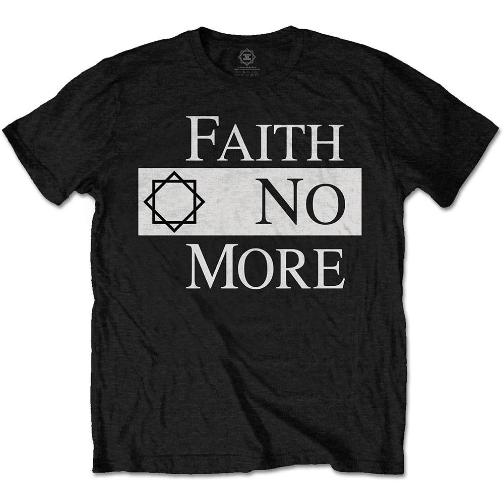 Men's Faith No More Classic Logo V.2. T-shirt Large Black