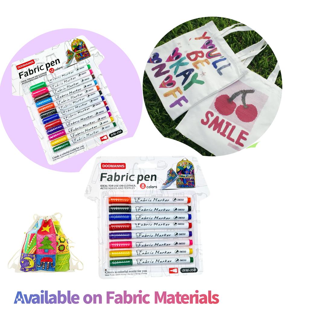 8/12pcs Fabric Pen, Ideal for Use On Cloth, Accessories and Textiles, DIY T-shirt, Backpack, Shoes
