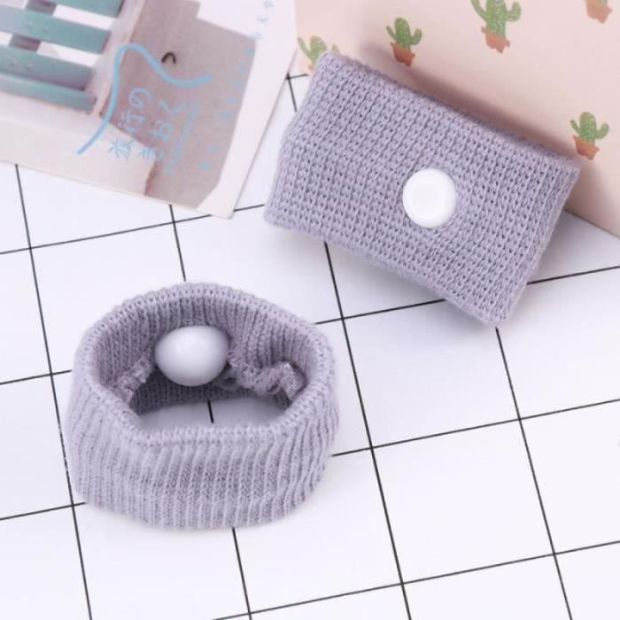 2 Pairs of Cotton Anti-nausea Bracelets for Car Travel Sea Van Plane Motion Relief WRISTBAND