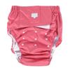 Adult Diaper Adjustable Washable Elderly Diaper Reusable Incontinence Nappy Pants705 Rose Red