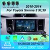 Автомобильное радио Android 14 Carplay Auto 2K экран мультимедийный видеоплеер для Toyota Sienna 3 XL30 2010 - 2014 2 din Автомагнитола Стерео