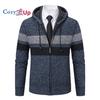 Men's Shawl Collar Cardigan Casual Long Sleeve Open Front Knit Sweater Coat with Pockets