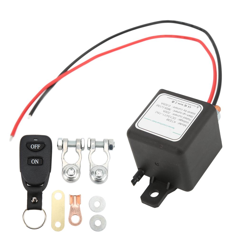 DC12V 200A автомобильный аккумулятор переключатель реле беспроводной пульт дистанционного управления положительный отрицательный универсальный 433 МГц