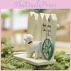 Japanesestyle Resin Dog Fence Figurine For Floral Design And Gift Giving