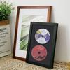 Рамка для хранения CD из массива дерева, Рамка для демонстрации фотографий, Крепление для фотоальбома CD, Фоторамка Card (Черно-белая) для CD, Настенная рамка для демонстрации, Сувенир