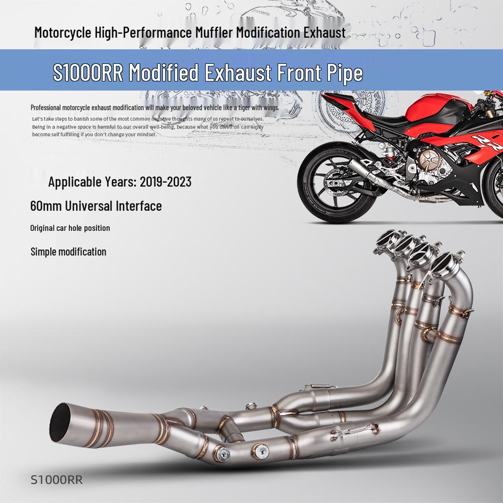 Выхлопная труба из нержавеющей стали и титана для мотоцикла S1000RR (2019-2023)