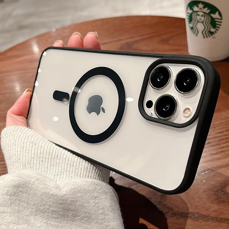 For Magsafe Magnetic Wireless Charging Case for For Iphone 15 16 14 13 12 11 Pro Max Mini X Xs XR 7 8 Plus Hard Acrylic Clear Cover