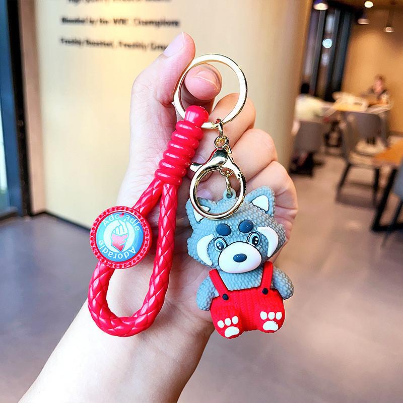 Adorable Raccoon Keychain With High-quality Silicone For Bags Cars And Keys