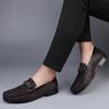 Luxury Brand Genuine Leather Men Shoe Soft Crocodile Style Moccasins Mens Loafers Comfort Male Flats 2024 Driving Business Shoes