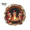 Removable Holiday Wall Stickers Mouse Hole Sticker, Christmas Decal, Self Adhesive Creative Cabinet Decals Cute Mice Sticker for Living