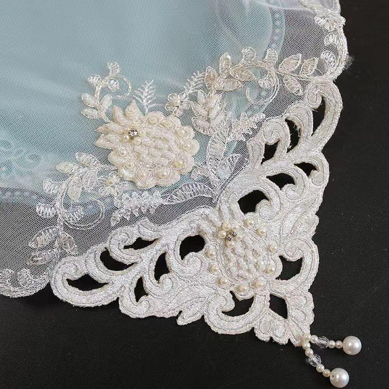 Бежевая сетка вышивка бисером цветочный узор тканевая салфетка под тарелку Свадьба Рождество подставка под тарелку кухонный декор стола и аксессуары