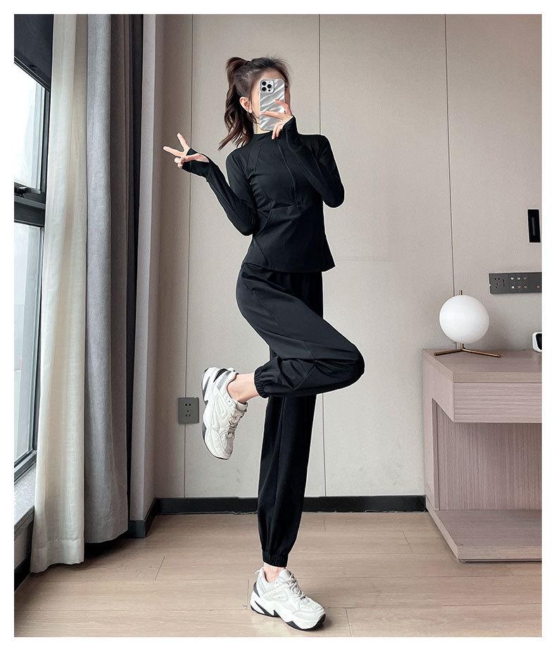 Женский спортивный комплект 2024 года с быстрой сушкой: Утренняя пробежка, Пеший туризм, Йога и Фитнес-наряд