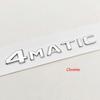 For Mercedes Benz 4MATIC Fender Side Badge Rear Trunk Emblem Decals ABS Car Styling Logo 4 MATIC Auto Sticker Accessories RV1
