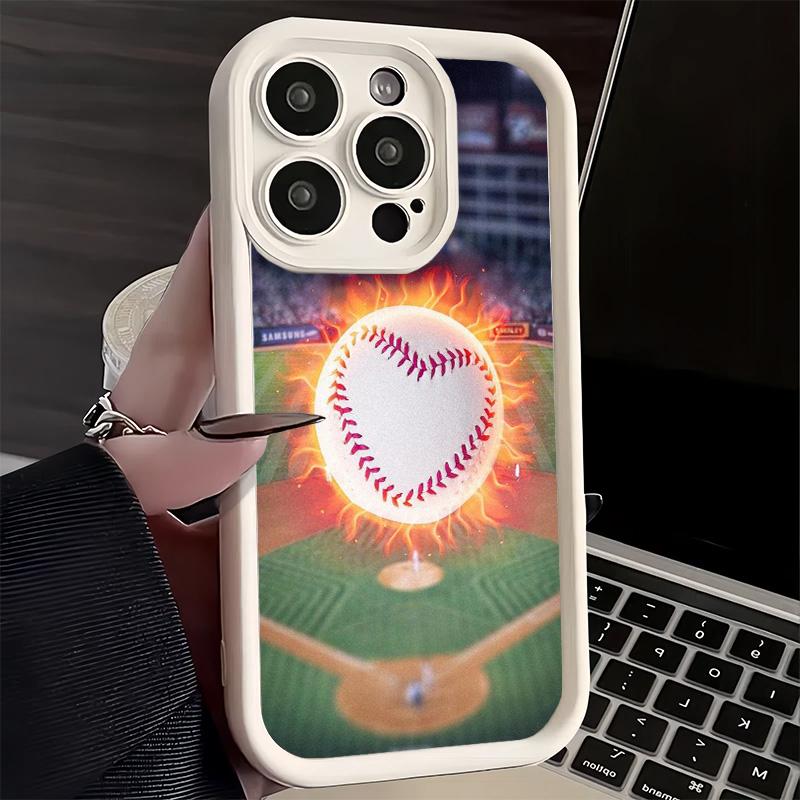 Phone Case for iPhone 17 Air 16E 15 16 Pro Max Baseball Sport Cover 14 Plus 13 12 Mini Soft Shell Silicone Fundas