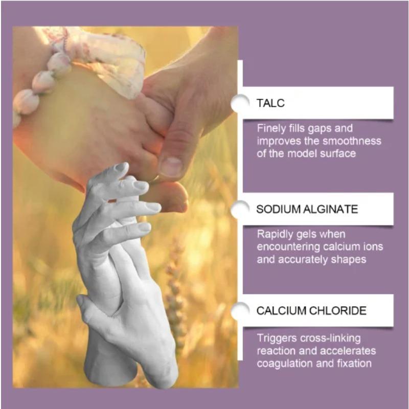 Couple Handmade Casting Molding Sculpture Supplies Hand Mold Kit For Couples DIY Handprint Sculpture Statue Tool Accessories