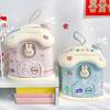Piggy Bank Creative Shape Adorable Appearance Large Capacity Vibrant Color with Keys Save Money Acrylic Cartoon Money Coin Piggy