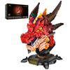 JMBricklayer Dragon Building Blocks Set 70105, Adult Construction Toy, Cool Animal Dragon Flame Dragon Head Display Model, Animal Collectible