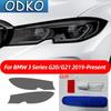 Черная smoked TPU наклейка Защитная пленка для фар автомобиля Для BMW F40 F22 F44 F30 F31 G20 F34 F32 F36 F10 G30 F06 F07 F12 F01 G11