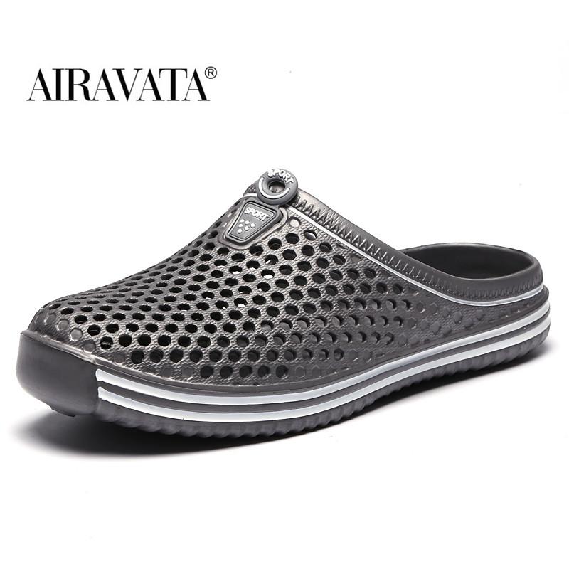 Летние сабо, тапочки, модная мужская и женская садовая обувь для отдыха, нескользящие тапочки, пляжные сандалии