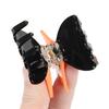 Hair Claw Acrylic Butterfly Decor Back Head Hair Clip Lightweight Break-Resistant Shark Hair Clip Updo Ponytail Hair Accessory