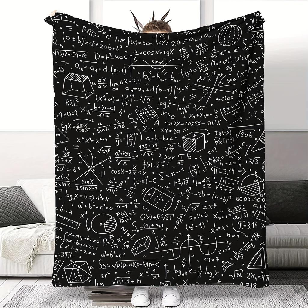 Математическое уравнение цифровая печать полиэстер Спальня бархат фланель покрывало одеяло Флис мягкий чехол на диван одеяла для кроватей
