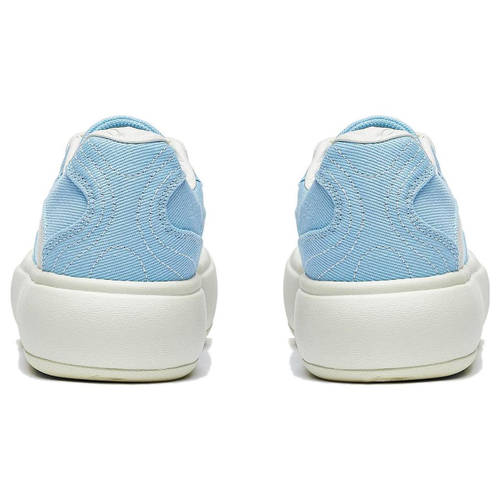 Кроссовки для скейтбординга Li Ning Puff Platform с нескользящей дышащей подошвой, женские, синие, AZGT026-6