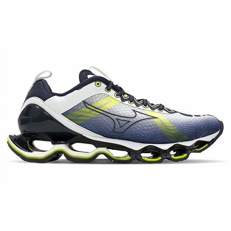Mizuno Кроссовки для бега с низкой посадкой и амортизацией Pro, унисекс, бело-зеленые J1GC210029