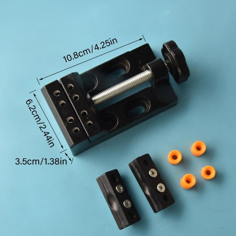 Mini Flat Clamp Table Jaw Benches Clamp Mini Drill Press Vice Opening Parallel Table Vise Sculpture Craft Carving Tool