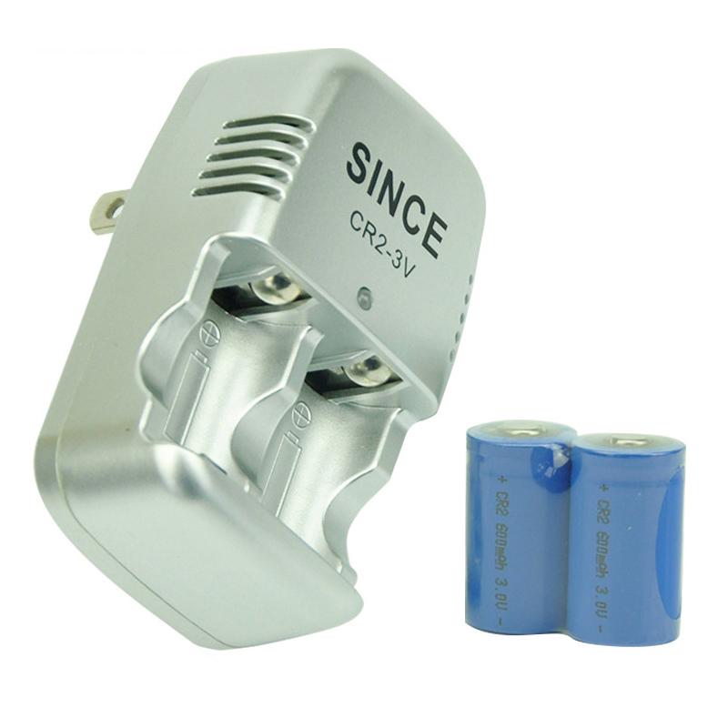 AC 110-240V Input CR2 3V (15270) AI-BALL Mini Wifi Camera Rangefinder Battery Charger With 2PCS Rechargeable Li-on Battery