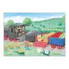 Tenyo [Made In Japan] 108 Piece Jigsaw Puzzle Noraneko Gundan Kisha Poppo (18.2x25.7cm) MB-108-131 Comes with Glue and Spatula Includes Service Card P