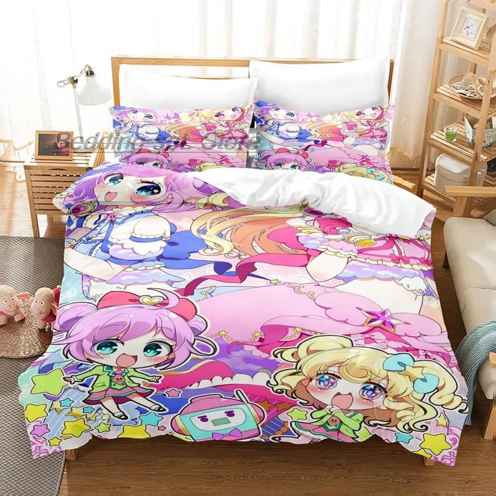 Idol Time Pripara Комплект постельного белья Single Twin Full Queen King Size Комплект постельного белья Aldult Kid Bedroom Duvetcover Sets 3D Anime Комплект постельного белья