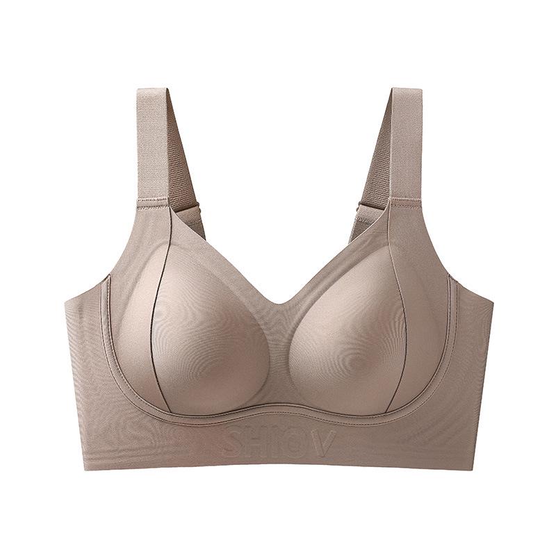 Бесшовный бюстгальтер с мягкой поддержкой, предотвращающий провисание, с гелевой спинкой для женщин - Большой размер