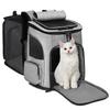 Pet Supplies Out Puppy Backpack Расширяемая сумка для домашних животных Большая вместимость Дышащий Портативный Рюкзак для кошек Складная сумка для собак