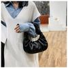 Fashion Pleated Handle Bags for Women Pu Cloud Bags Leisure Armpit Bags Shopping Shoulder Bags Dumpling Handbags Female