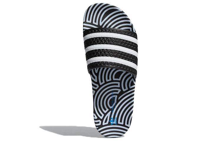 Шлепанцы Adilette Hirocoledge x Adilette Adidas Originals 'Takahashi Hiroko - Черно-белые' FY1592