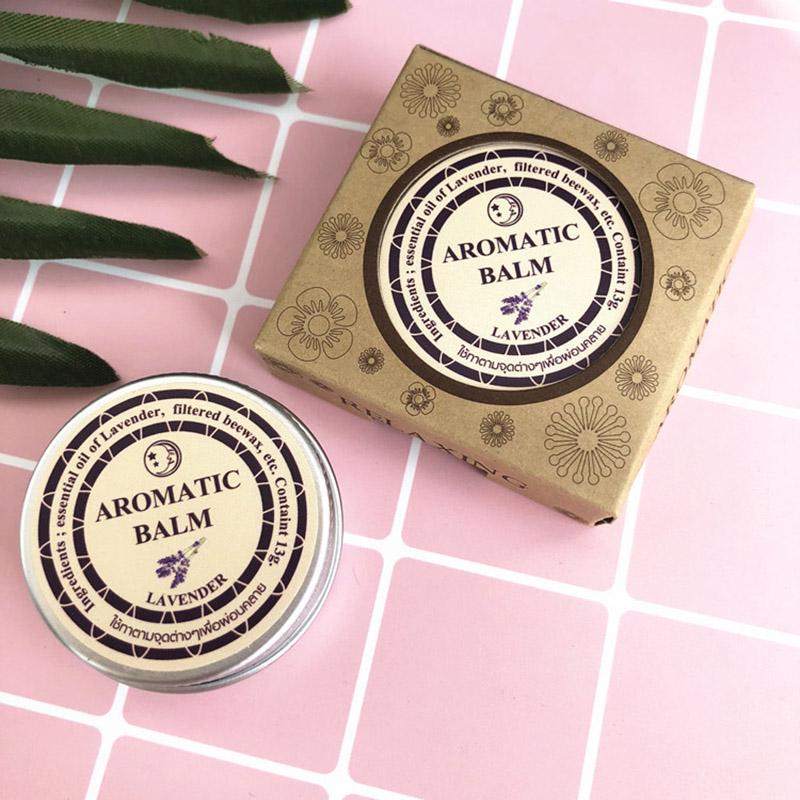 Lavender Aromatic Balm Help Sleep Soothing Cream Essential Oil Insomnia Care Lavender Hydration Soothing for Insomnia Care 11g