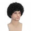 Mens Short Afro Wig 70s Disco Curly Halloween Costume Party