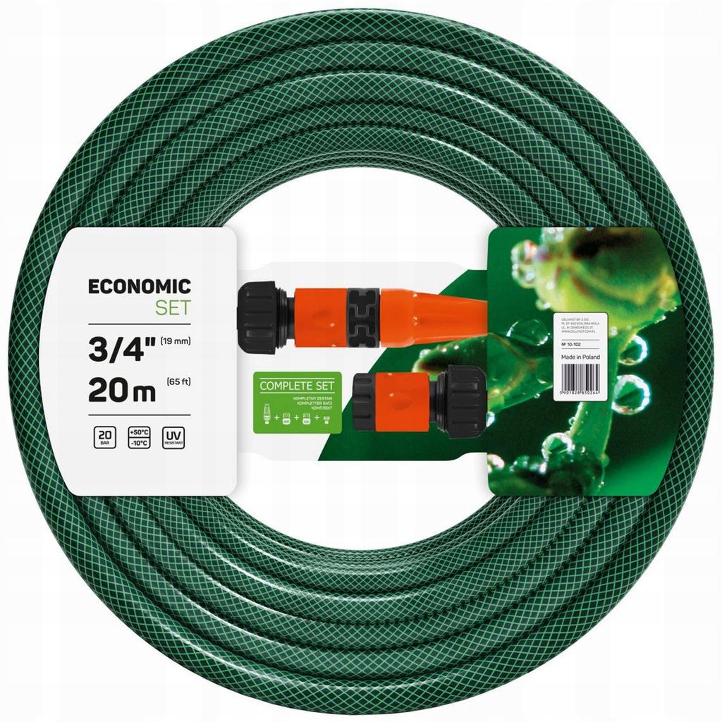 Set - Reinforced Hose + End Fittings 3/4 20M