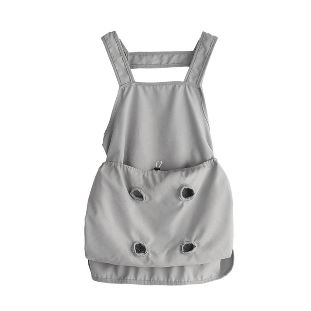 Уютный фартук для переноски кошек, зимний плюшевый фартук для ухода за кошками с отверстиями для использования в помещении и на улице - подвесная сумка для переноски и сна