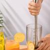 Mojito Drink Kitchen Stainless Steel DIY Long Cocktail Muddler Juice Stirrer Ice Crusher Masher