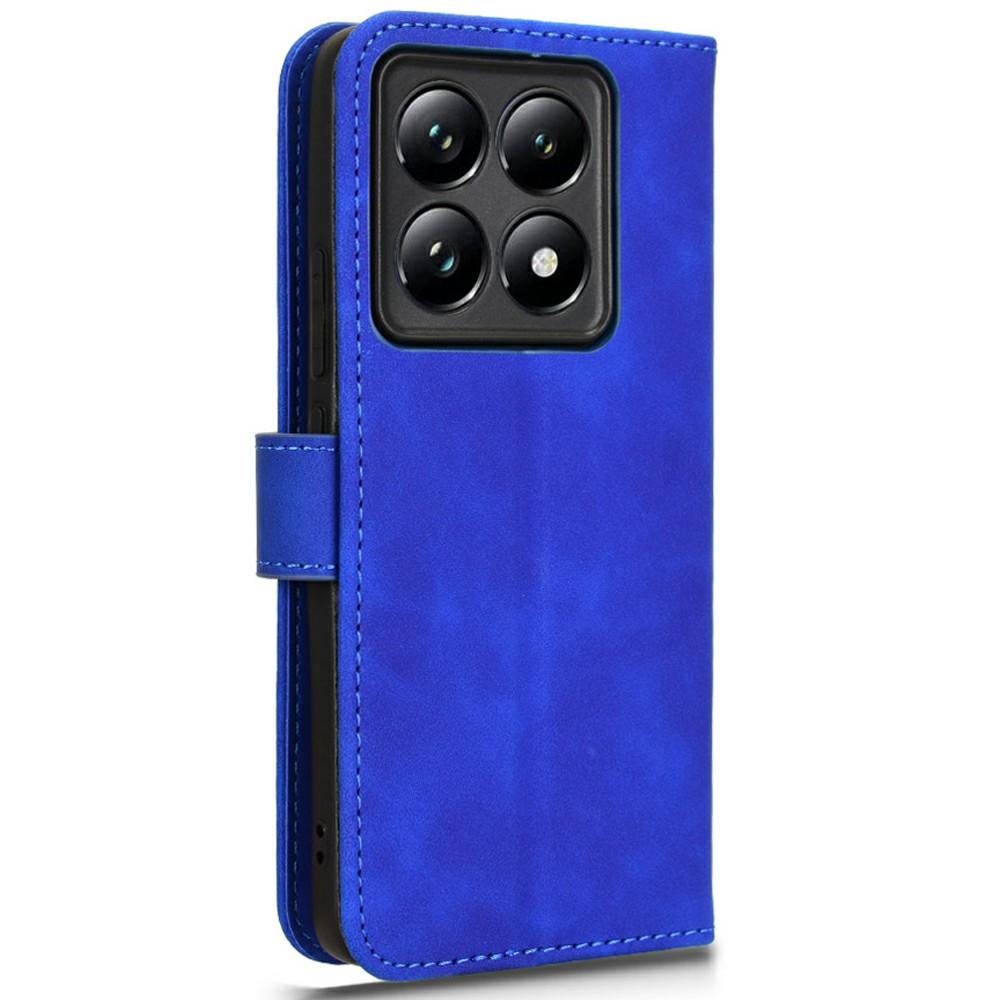 Кожаный чехол для Xiaomi 14T, приятный на ощупь, противоударный, кошелек, откидная крышка для телефона