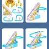 Children's Little Ducks Climb Stairs, Assemble Electric Tracks, and Little Yellow Ducks Slide Down Educational Toys