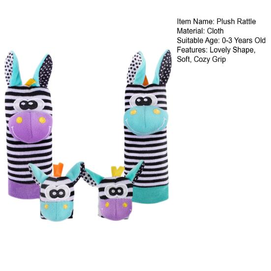 1 комплект детских носков, погремушки на запястье, набор погремушек для поиска ног, детские носки для рук, детские погремушки для новорожденных