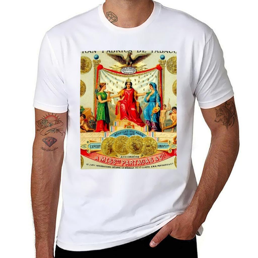 CUBAN CIGAR Vintage Advertising Awards Print TShirt Halloween Theme TShirt